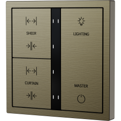 Xelent Series 6 button smart panel Brushed Aluminum - Antique Bronze