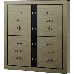 Xelent Series 8 button smart panel Brushed Aluminum - Antique Bronze