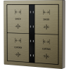 Xelent Series 8 button smart panel Brushed Aluminum - Antique Bronze