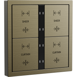 Xelent Series 8 button smart panel Brushed Aluminum - Antique Bronze