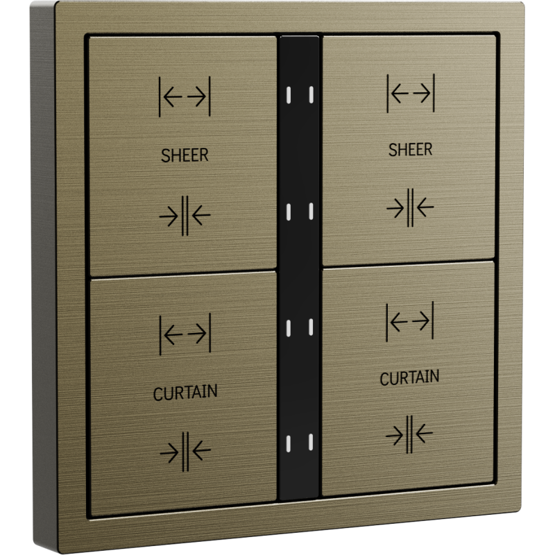 Xelent Series 8 button smart panel Brushed Aluminum - Antique Bronze