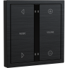 Xelent Series 4 button smart panel Brushed Aluminum - Black