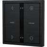Xelent Series 4 button smart panel Brushed Aluminum - Black