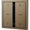 Xelent Series 4 button smart panel Brushed Aluminum - Brass