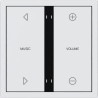 Xelent Series 4 button smart panel - Ivory White
