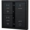 Xelent Series 6 button smart panel Brushed Aluminum - Black