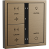 Xelent Series 6 button smart panel Brushed Aluminum - Brass