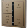 Xelent Series 6 button smart panel Brushed Aluminum - Brass