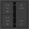 Xelent Series 6 button smart panel - Charcoal Gray