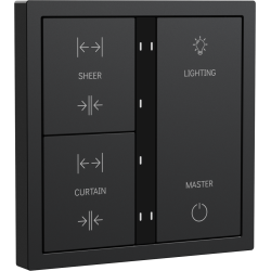 Xelent Series 6 button smart panel - Charcoal Gray