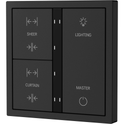 Xelent Series 6 button smart panel - Charcoal Gray