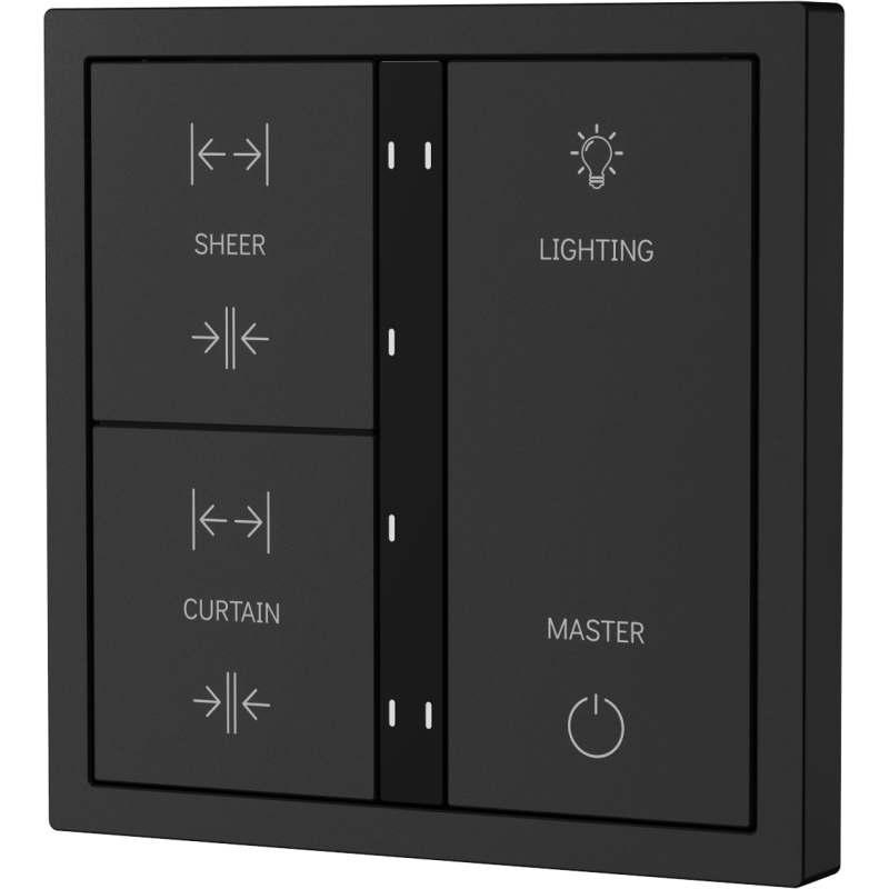 Xelent Series 6 button smart panel - Charcoal Gray