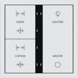 Xelent Series 6 button smart panel - Ivory White