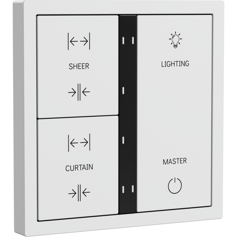 Xelent Series 6 button smart panel - Ivory White