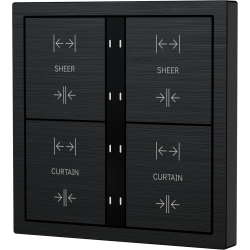 Xelent Series 8 button smart panel Brushed Aluminum - Black