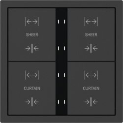 Xelent Series 8 button smart panel - Charcoal Gray
