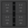 Xelent Series 8 button smart panel - Charcoal Gray