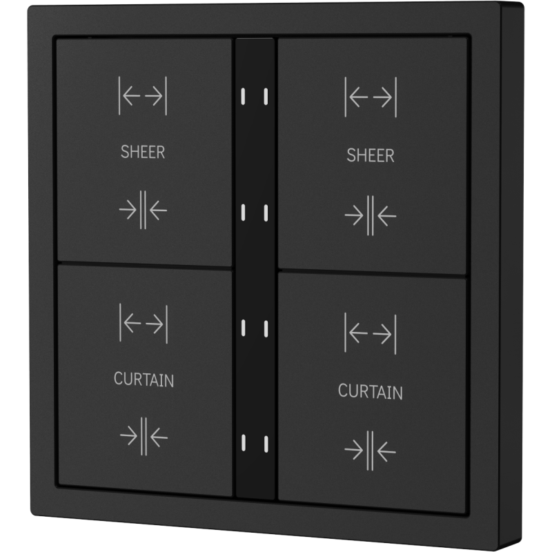 Xelent Series 8 button smart panel - Charcoal Gray