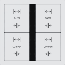 Xelent Series 8 button smart panel - Ivory White