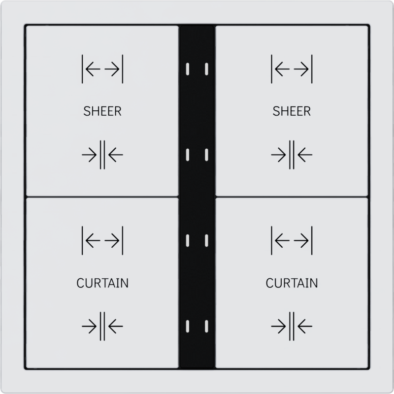 Xelent Series 8 button smart panel - Ivory White