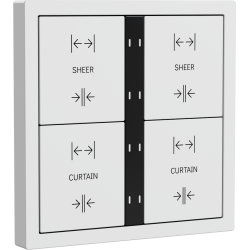 Xelent Series 8 button smart panel - Ivory White