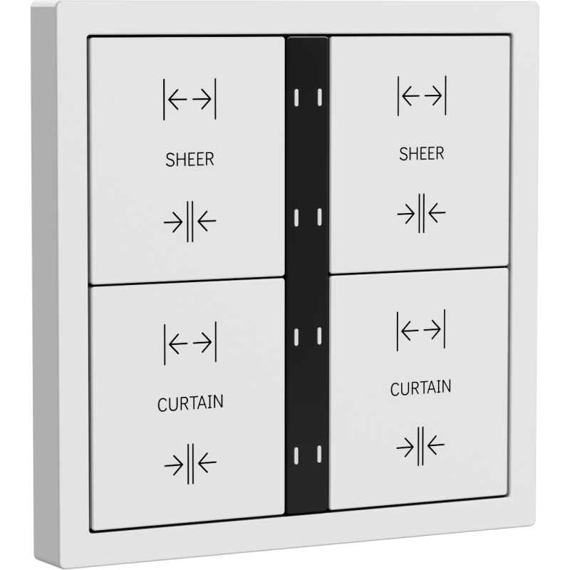 Xelent Series 8 button smart panel - Ivory White