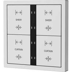 Xelent Series 8 button smart panel - Ivory White