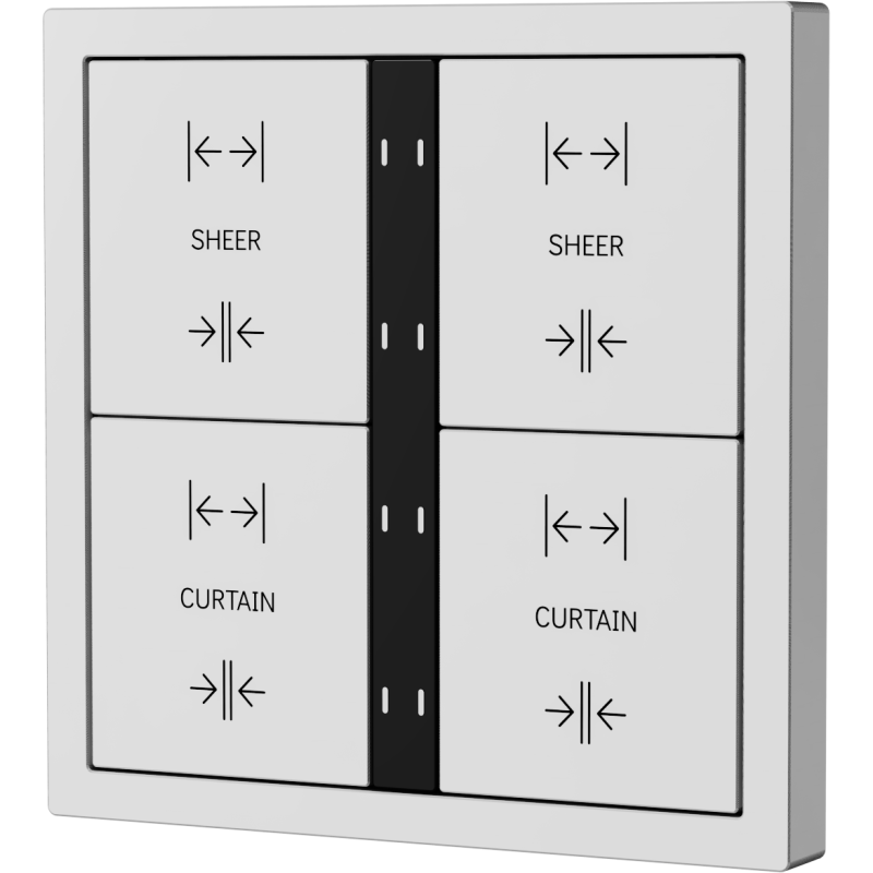Xelent Series 8 button smart panel - Ivory White