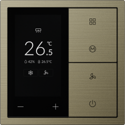Xelent Series Thermostat Panel Brushed Aluminum - Antique Bronze