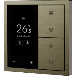 Xelent Series Thermostat Panel Brushed Aluminum - Antique Bronze