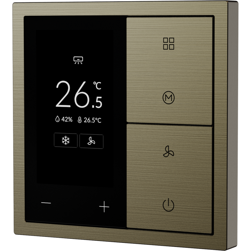 Xelent Series Thermostat Panel Brushed Aluminum - Antique Bronze