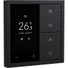 Xelent Series Thermostat Panel Brushed Aluminum - Black