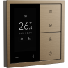 Xelent Series Thermostat Panel Brushed Aluminum - Brass