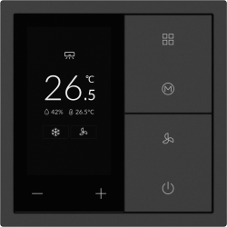 Xelent Series Thermostat Panel - Charcoal Gray