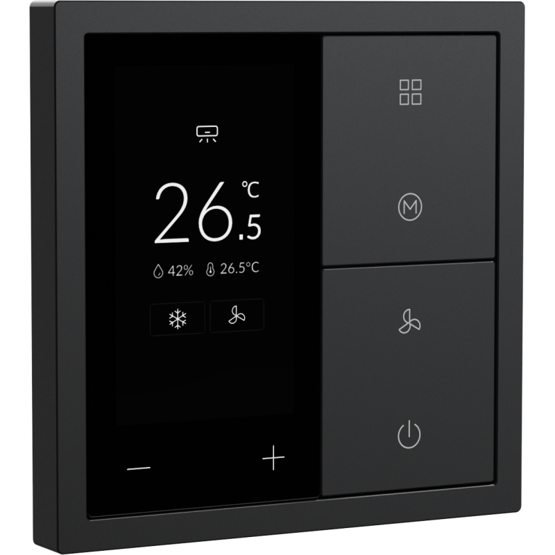 Xelent Series Thermostat Panel - Charcoal Gray