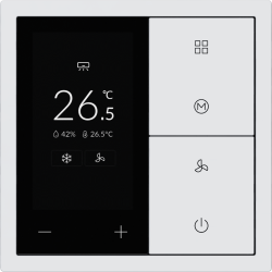 Xelent Series Thermostat Panel - Ivory White