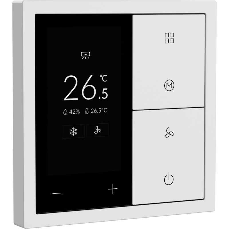 Xelent Series Thermostat Panel - Ivory White