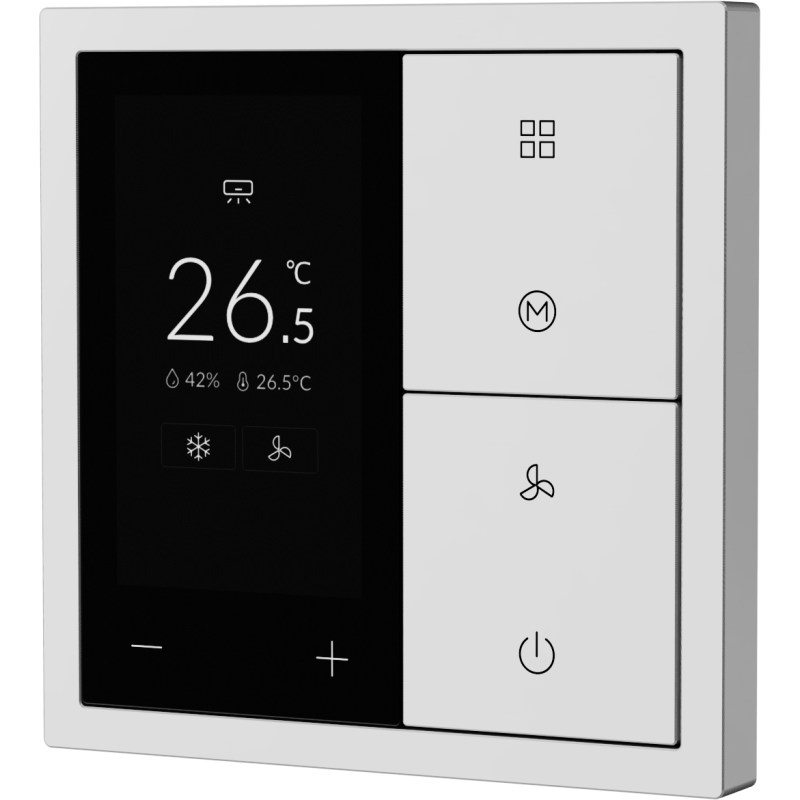 Xelent Series Thermostat Panel - Ivory White