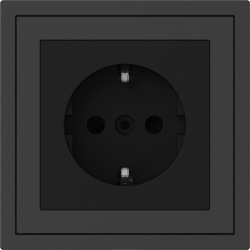 Xelent Series EU Socket - Charcoal Gray