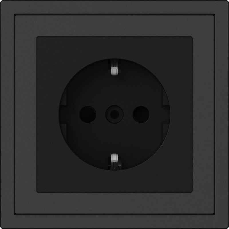 Xelent Series EU Socket - Charcoal Gray