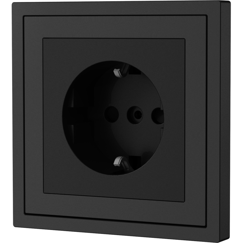 Xelent Series EU Socket - Charcoal Gray