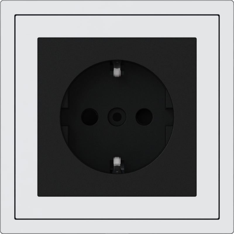 Xelent Series EU Socket - Ivory White