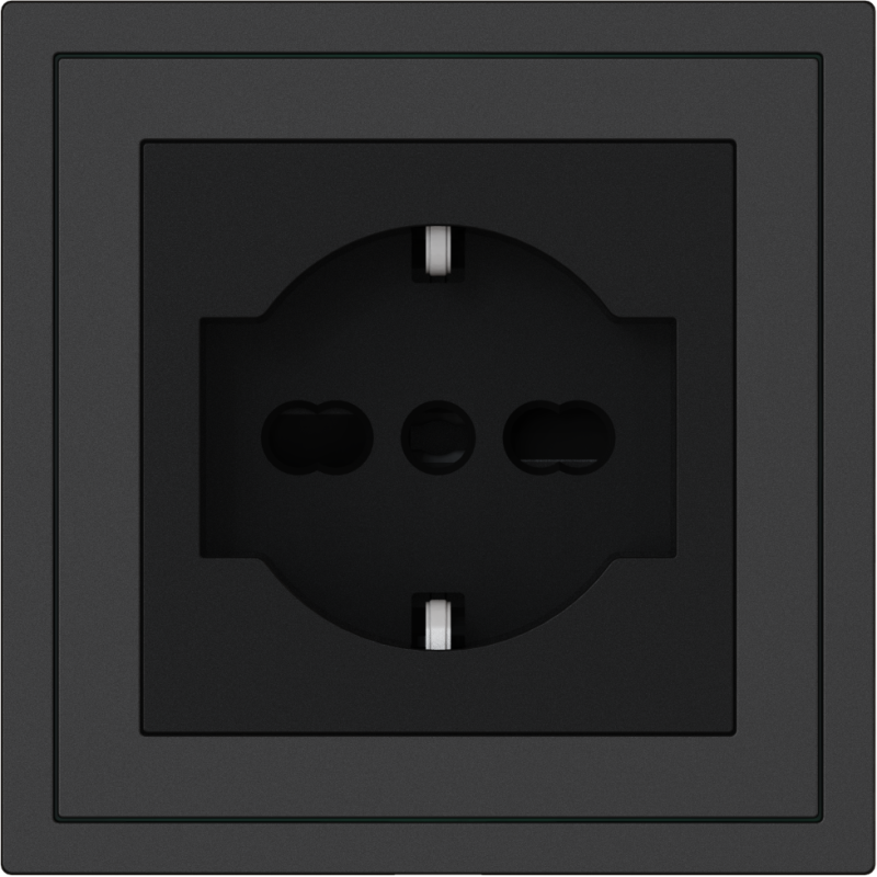 Xelent Series Italy Socket - Charcoal Gray