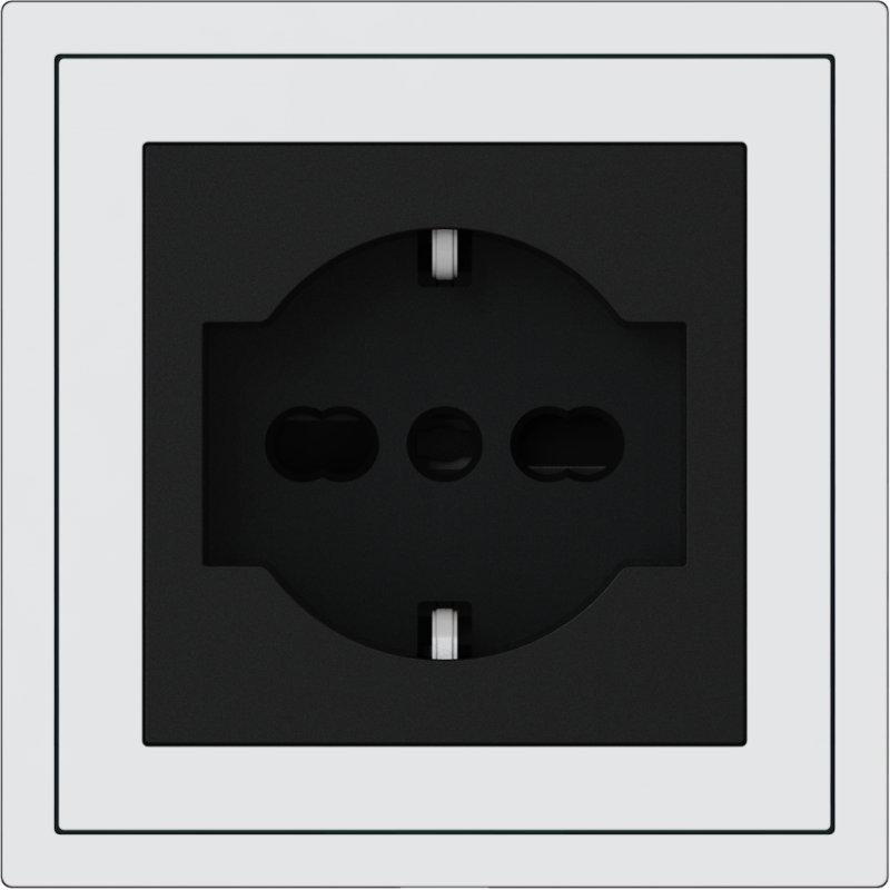 Xelent Series Italy Socket - Ivory White