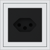 Xelent Series Svizzera Socket - Ivory White