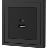 Xelent Series USB and Type-C Wall Outlet - Charcoal Gray