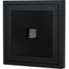 Xelent Series 1 Port Telephone Wall Jack Brushed Aluminium - Black