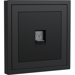 Xelent Series 1 Port Telephone Wall Jack - Charcoal Gray