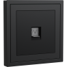 Xelent Series 1 Port Telephone Wall Jack - Charcoal Gray