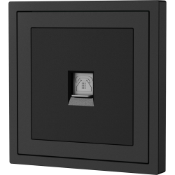 Xelent Series 1 Port Telephone Wall Jack - Charcoal Gray